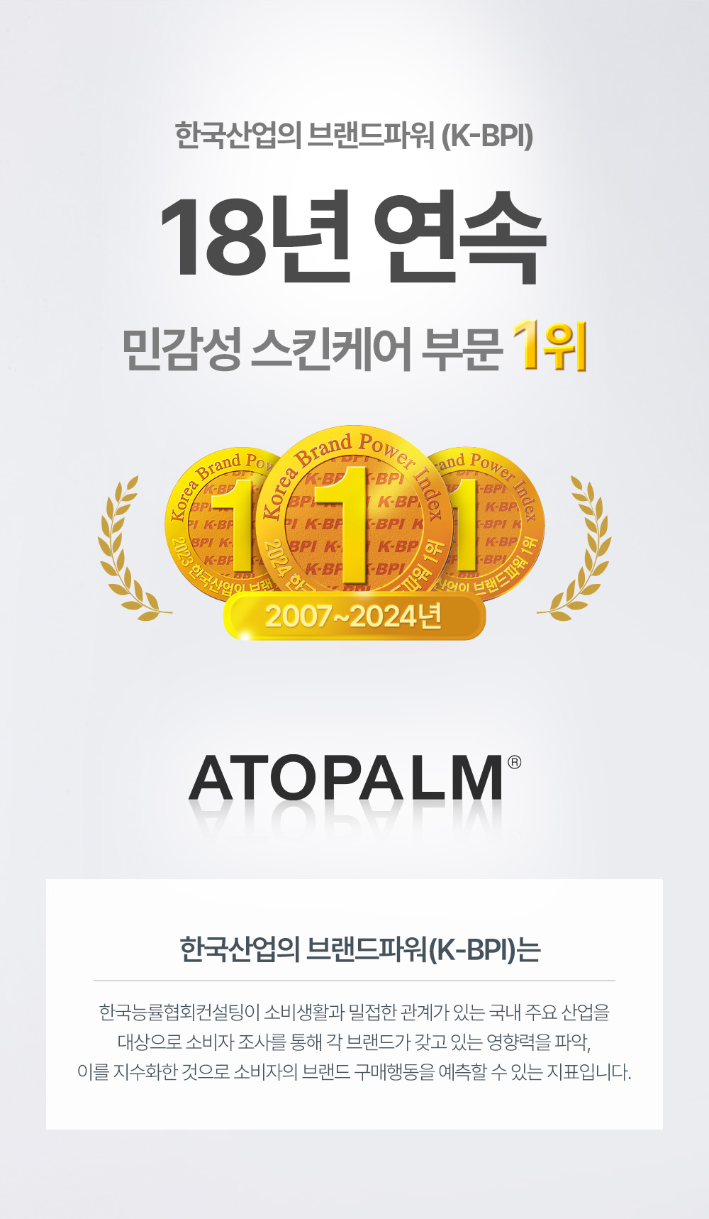 한국산업의 브랜드파워 17년 연속 민감성 스킨케어 부문 1위