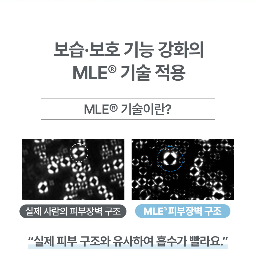 보습·보호 기능 강화의 MLE 기술 적용 MLE 기술이란?