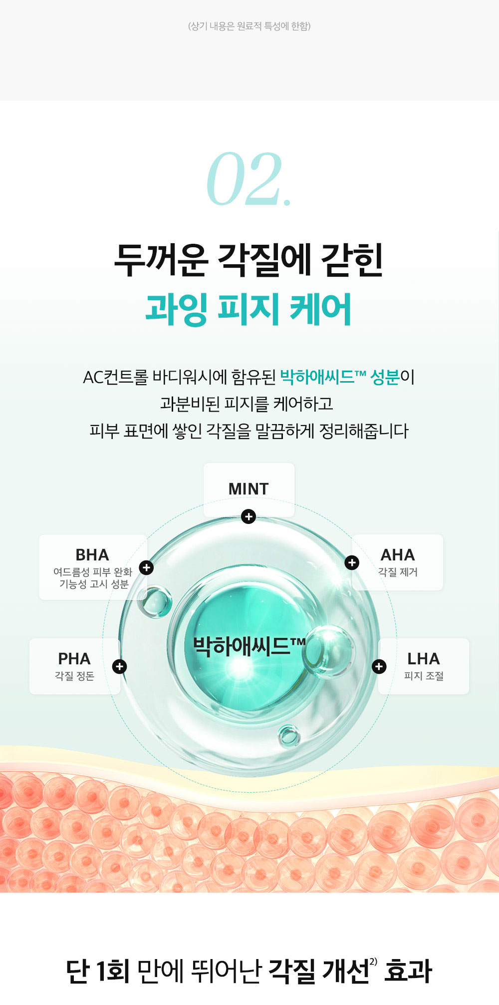 02.두꺼운 각질에 갇힌 과잉 피지 케어