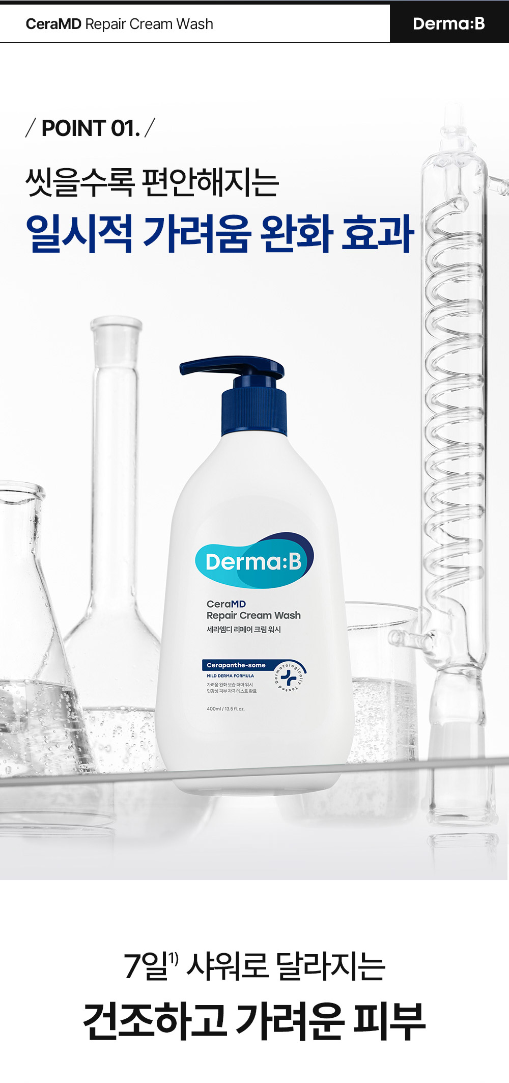 POINT 01. 씻을수록 편안해지는 일시적 가려움 완화 효과