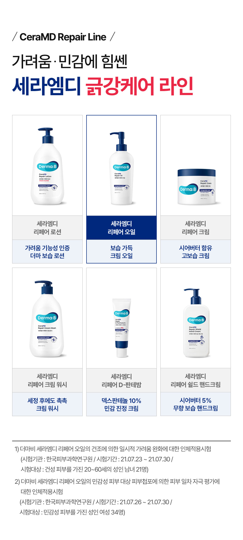 CeraMD Repair Line 가려움·민감에 힘쎈 세라엠디 긁강케어 라인