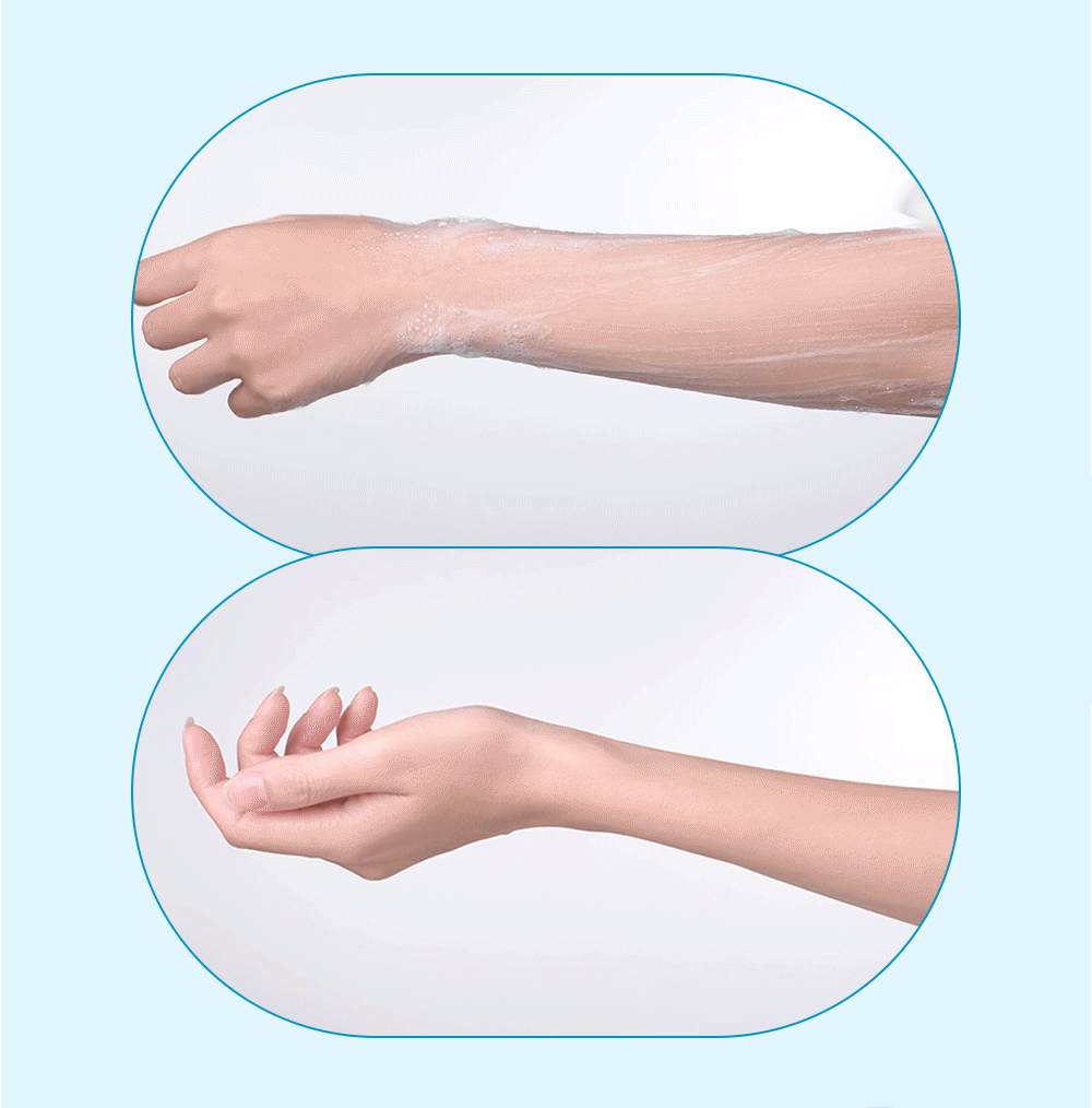 워시 거품 후 세정 테스트 이미지