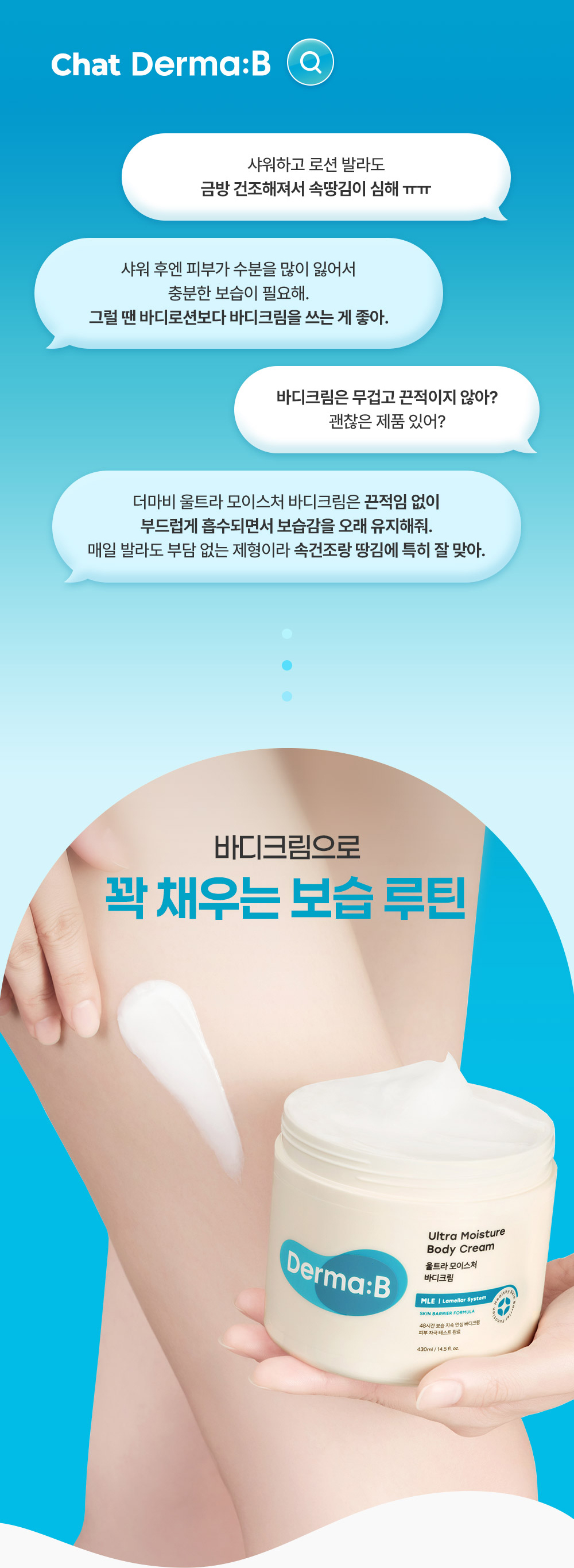 더마비(DERMAB) 울트라 모이스처 바디크림 430MLX 2개+[증정]프레쉬바디로션20ml+세라엠디바디로션20ml - 후기 | 무신사
