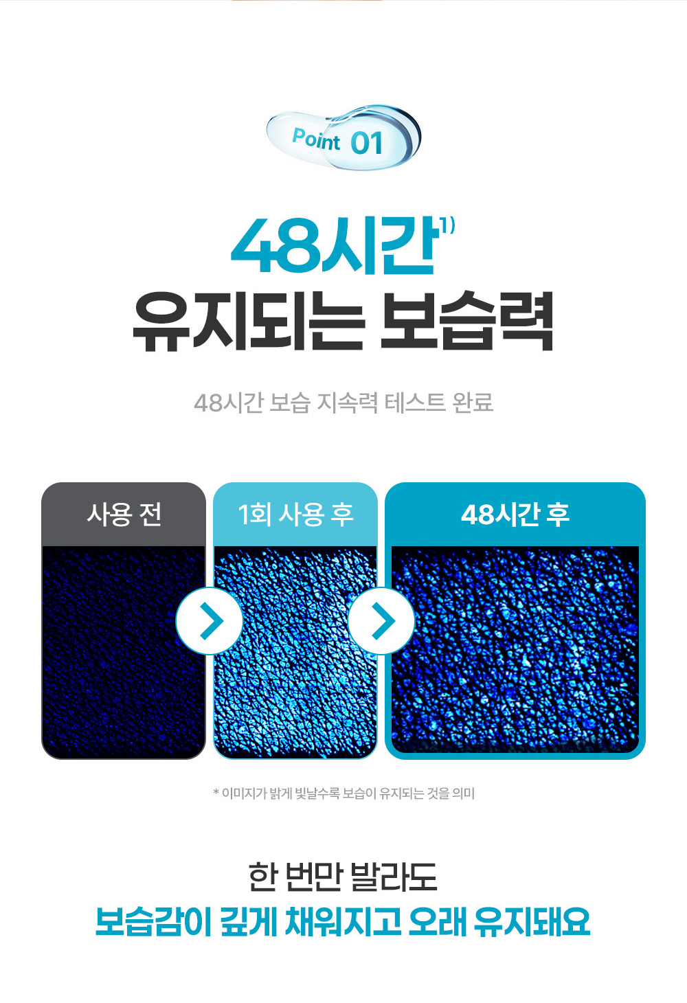 Point 01 48시간 유지되는 보습력