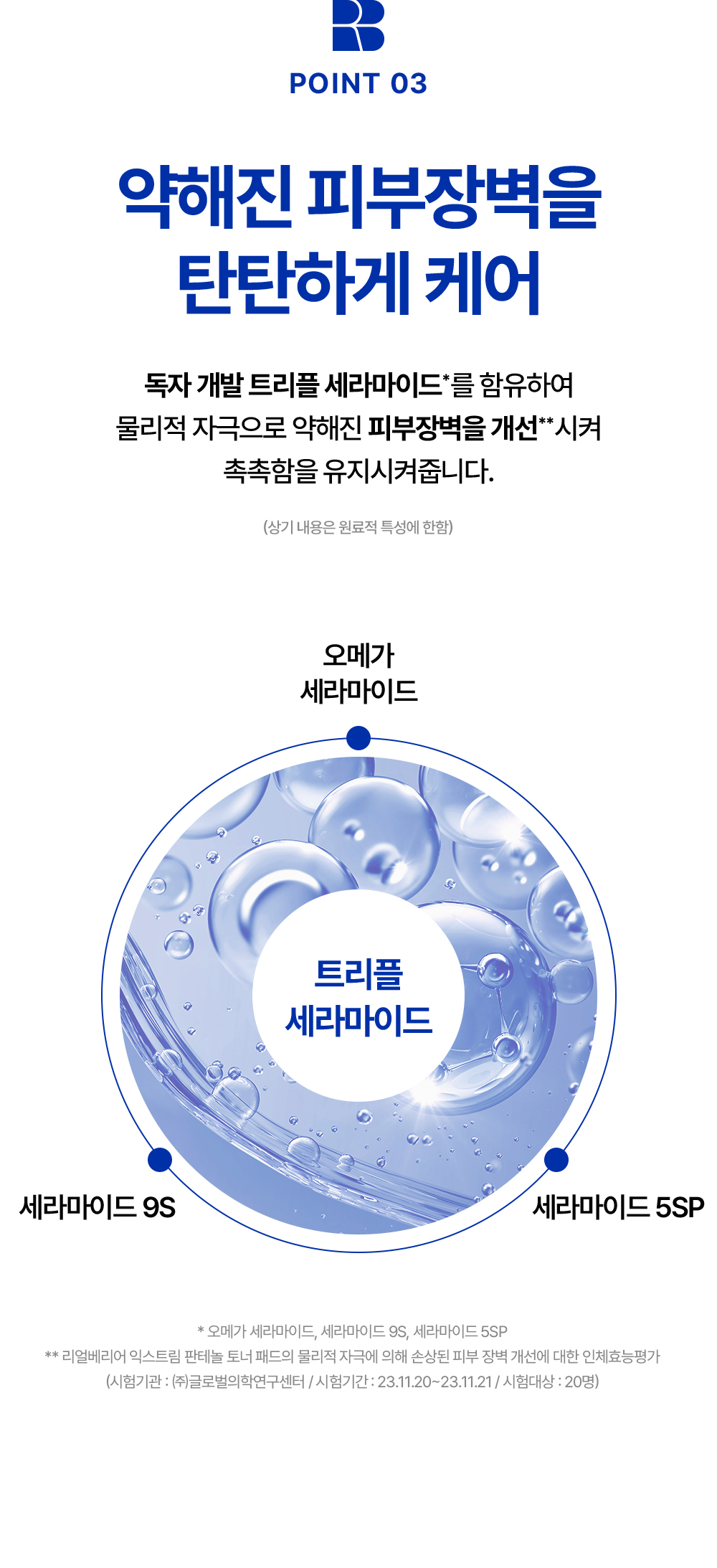 POINT 03. Firmly care for weakened skin barrier